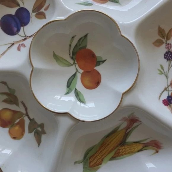 Royal Worcester divided round platter.